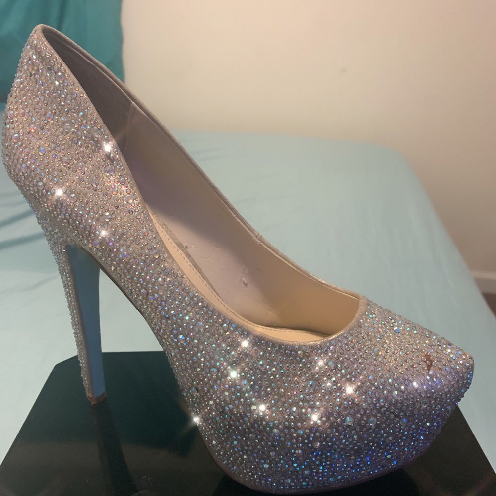 6” sparking rhinestone pump by Betsy Johnson